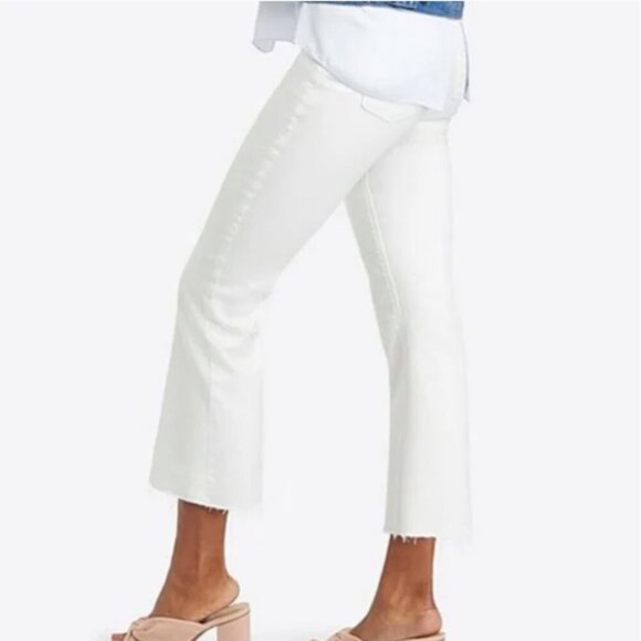 SPANX Signature Cropped Pant Shaping White Pull On - Picture 2 of 2